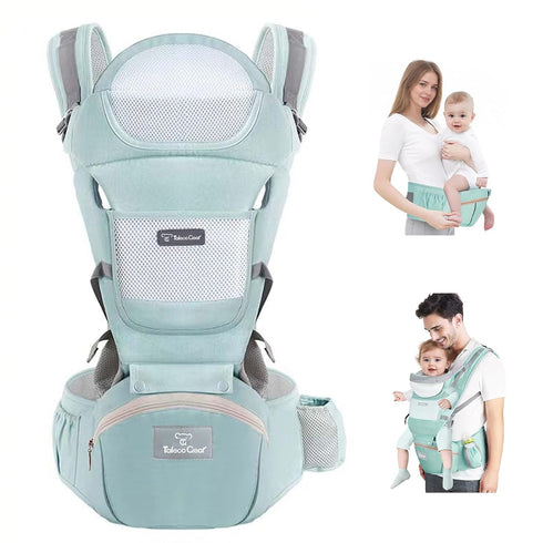 JWPEHOE Baby Carrier Newborn to Toddler, Ergonomic M Position 6 in1 Baby Carrier