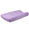 Zoe Solid Purple Plush Minky Dot Baby Changing Pad Cover