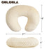 OWLOWLA Nursing Pillow Cover, Breastfeeding Pillow Slipcover Fits Nursing Pillow for Baby Boy Girl(Cream)