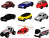 9-Pack 1:64 Matchbox Die-Cast Scale Toy Cars, Construction or Garbage Trucks, Rescue Vehicles or Planes (Styles May