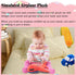 15.7" zhidiloveyou Airplane Plush Red Stuffed Plane Toy Aircraft Hug Pillow Gifts for Kids