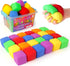 24 Pack Mini Slow Rise Stress Cube: Pull Stretch Fidget Toys for