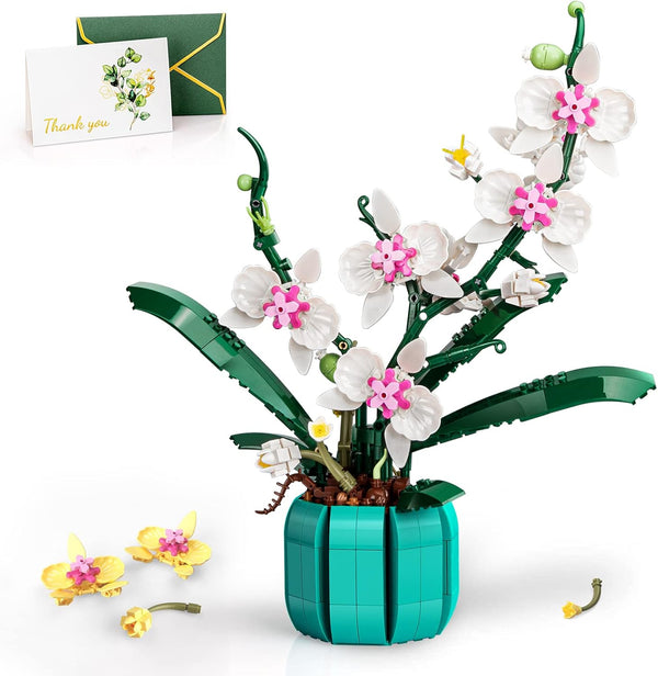 JOJO&Peach Orchid Bonsai Building Set, 811 Pieces Botanical Collection for Home or Office Gifts