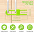 Jetec 10 Pieces Cabinet Locks for Babies, U-Shaped Childproof Latch for Knob Handle on Kitchen Door (Green)