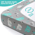 Pack 2 Pack Set, n Play Sheets, BROLEX Mini Crib Sheets,Stretchy Portable Fitted Playard Sheet Convertible Playard