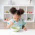 Bumkins Baby Bowl, Silicone Suction, for Babies, Toddlers and Kids, Baby Led Weaning, Feeding Essentials, Platinum Silicone, Non Skid Sticky Bottom, Supplies for Children Ages 6 Months Up, Sage by Bumkins