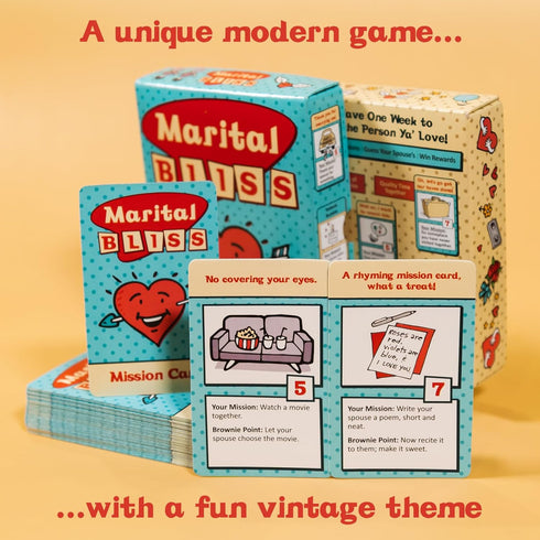 Couples Gift – Better Marriages Through Subterfuge - Strategic Card Game Adventure Ideas for Newlyweds