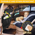 LCMWHOP Seat Back Protector - Leather Kick Mat with Storage Pockets, Front & Back Seat Cover for Kids -Large Capacity