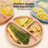 KeaBabies 3-Pack Suction Plates for Baby, Toddler - 100% Silicone Divided Plates, BPA-Free, Microwave & Dishwasher Safe