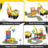 Magnetic Tiles Construction Toys with Crane, Road Pieces, Truck Magnetic Blocks for Kids Ages 3-8, STEM Building