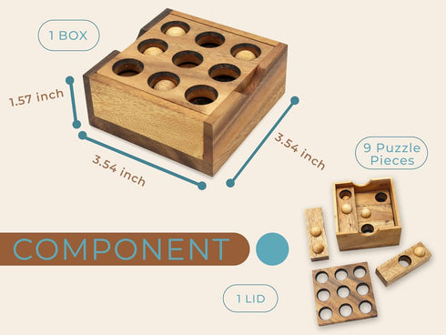BSIRI Wooden Board Games Educational Sets - Classic Rustic Golf Game for Coffee Table or Home Decor (Gopher Holes)