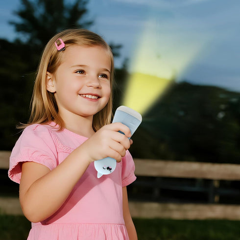 Dimmable ShaArkMango Flashlight with Night Light for Kids Rechargeable LED Nightlight Toddler Bed Room Glow in Dark