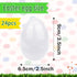 HSLCGF 24 Pack 3.5 Inch Plastic Easter Eggs Large Empty Eggs Bulk Fillable for Easter Theme Party Favor Basket Stuffers