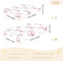 CZXW 52" 28" Pink Bowknot Pattern Crib Sheets Fitted x Natural Cotton Soft & Breathable for Baby Crib Mattress