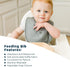 Tiny Twinkle 8 Pack Baby Feeding Bibs - Waterproof and Absorbent Infant Drool and Feeding Bibs