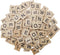 300PCS Wooden Tiles, Letters for Crafts, Alphabet Coasters Making