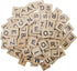300PCS Wooden Tiles, Letters for Crafts, Alphabet Coasters Making