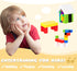200 Pcs Math Cubes with Storage Container: Linking Blocks for Kids Age 4-8, Educational STEM Toy (Blue)
