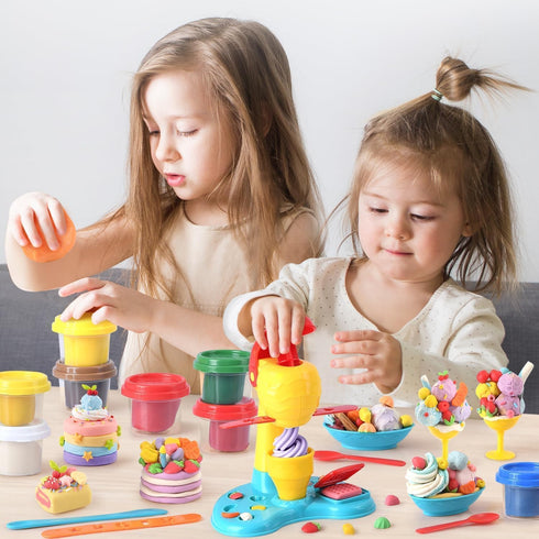 Sets 4-8, Set 3+, Boys,8 Compound,2 oz Color Dough for Kids Ages Play Kitchen Ice Cream Maker Color Dough for Kids Ages