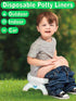 Vivisuyou 90 2-in-1 Disposable Potty Bags Liners Compatible with OXO Tot Go Potty, Refill Bags for Toddler Toilet