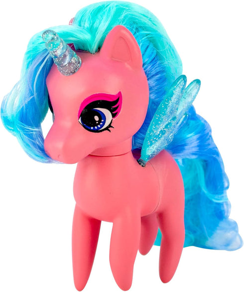 2-Pack 4+ Decora Ponyz Unicorn Dolls Heather & Kat | Customizable Pony Dolls with Stickers, Flutter Wings & Rooted Hair