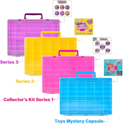 FULLCASE Case Compatible with 5 Surprise Mini Brands Toys Series 1 2 3 4, Collectible Kit Storage