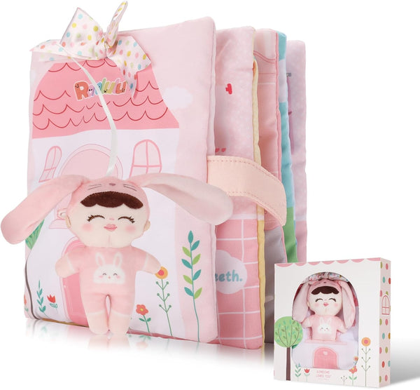 Soft Cloth Books for Baby Gift, Activity Quiet Cloth Books, Developmental Toys for Toddlers and Infants, Gift for 0-2