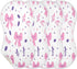 YETTASBIN Cute Bows Ribbons Muslin Baby Burp Cloth, Super Soft Absorbent Cotton Burp Rag Baby Bibs Feeding Cloth