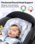 Set, Baby Car Seat Head Support with Extra Headrest, Adjustable Infant Car Seat Insert with Shoulder Pads Breathable