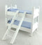 Dollhouse Miniature 1:12 Scale White and Blue Bunkbeds with Ladder, #T5350