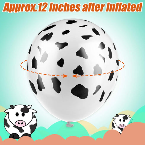24 Pieces Jungle Animal Print Balloons for Jungle Safari Theme Party Decorations - Tiger Leopard Cow Zebra Balloons