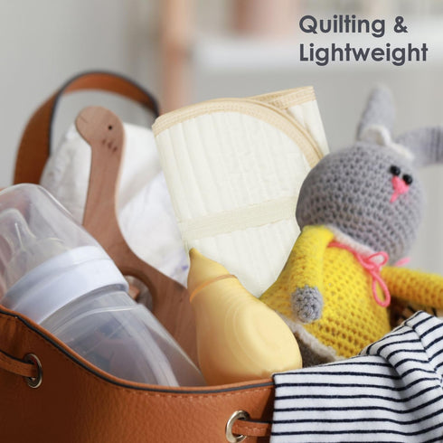 Portable Diaper Changing Pad-Quilted Thicker Waterproof Changing Pad-Change Pad Liner Bed Pad Play Mat-Travel Diaper