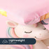 Set 3D 4 Set Wake In Cloud - Toddler Bedding for Girls, Unicorns Rainbow Clouds, Pieces Soft Crib Bed Including