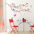 DECOWALL DWL-2009 Garden Birds and Cherry Blossom Wall Stickers, Peel and Stick Removable Decals for Kids Nursery &