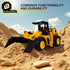 YySiRui Bulldozer 16" 1:10 Bulldozer, 3+ Toy, Front Loader, Scale Classics Wheel Loader with Real Working Arm & Bucket