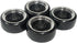 4PCS 1/10 RC Drift Car Tires, Smooth Hard Tyre Plastic Plating Wheel Rims Set for Traxxas HSP Tamiya HPI Kyosho On-Road
