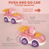 4 Pack Animal Cartoon Push Cars, Educational Toys for 1+ Year Old Girl Birthday Gift, Baby Toys