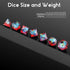Shiny D&D Dice - Handmade Double Layers Sharp Edge Die with Gift Case for Dungeons and Dragons