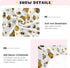 Pigsaly 27x39 Inch Crib Sheets Funny Flowers Hearts Yellow Bees Baby Sheet for Standard Crib Mattress Boys Girls