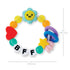 Infantino BFF Friendship Baby Teether Soft Silicone Baby Teething Toy with Textures, Bright Colors, and Easy-Grip