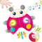 SURDOTE Ladybug Baby Light Up Toys with Rattle Led Light Music, Interactive Educational