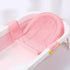 Naroote 3D Baby Bath Seat Support Nonslip Adjustable Bath Seat for Newborns with Breathable Fabric (Pink)