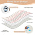 siphylline 52" 34" Pink and Light Gray Stripe Pattern Doodle Art Extra Large Resuable Potty Training Pad Soft Absorbent