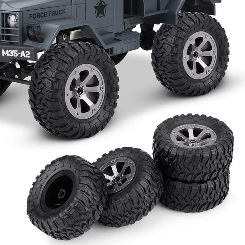 Tbest RC Tires Rubber, Crawler Tires for 1:16 RC Car Accessory