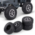 Tbest RC Tires Rubber, Crawler Tires for 1:16 RC Car Accessory