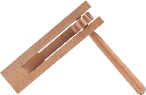 2 Pack Wooden Grogger Spinning Ratchet Noise Maker, Traditional Matraca for Parties, Sports Events and Celebrations