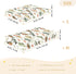 KICPOAY 52x28 Vintage Bass Fishes Toddler Bed Crib Sheets Baby Crib Sheets Cover for Soft Mini Crib Mattress