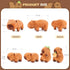 5-in-1 5Pcs Set Mommy 4 3 8 SuzziPals Capybara Stuffed Animals with Babies Inside, Capybara Plush with & Babies, Soft