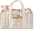 Blissful Diary Floral Diaper Caddy Organizer, Stylish Nursery Storage Basket, Gift for