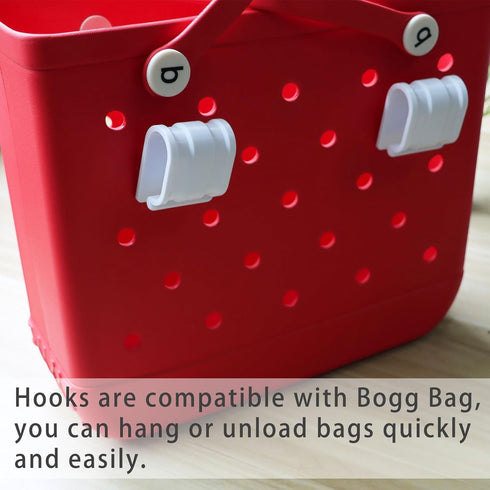 PIAOLGYI 2 Pcs Hooks for Bogg Bag,Mount Suitable for Wonderfold Wagon,Wagon Clips for Bogg Bag,Accessories Compatible with Wonderfold Wagon W4/W2(Only Hook) (White)